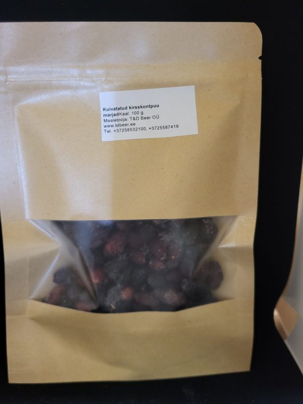 Dried cornelian cherries