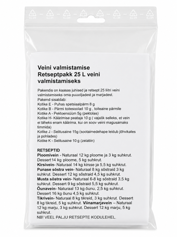 Wine Making Recipe Kit for 25 L 3