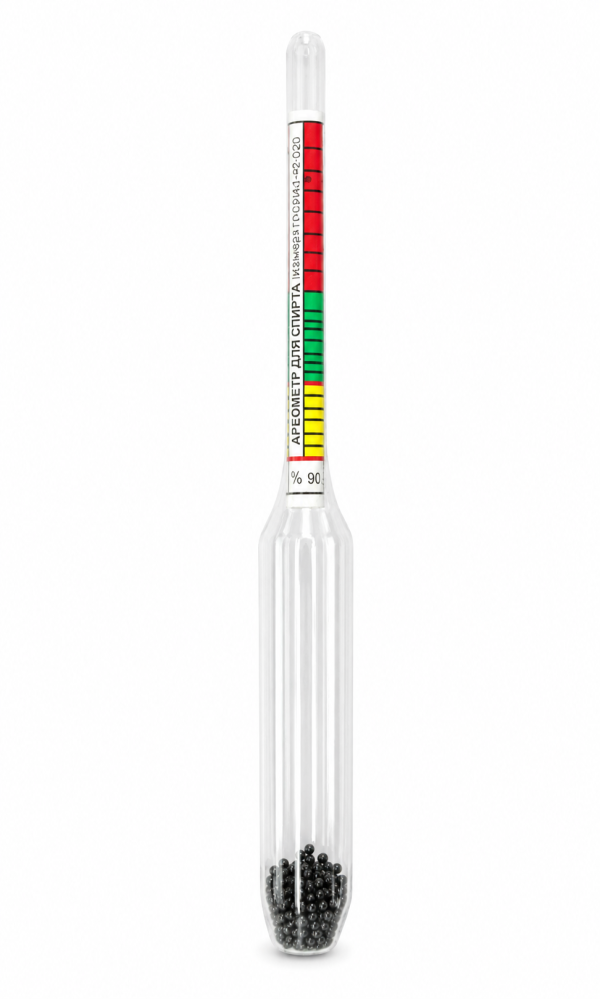 Klaasist alkoholomeeter 0–80% vol 3