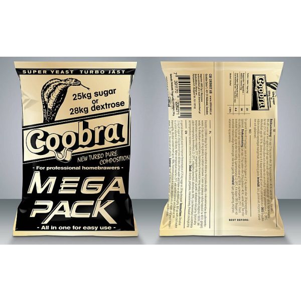 Дрожжи спиртовые активные “COOBRA MEGA PACK” 390 ГР. (100л 18%)